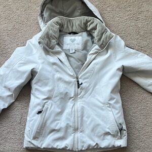 Obermeyer Teen Girls Ski coat, white